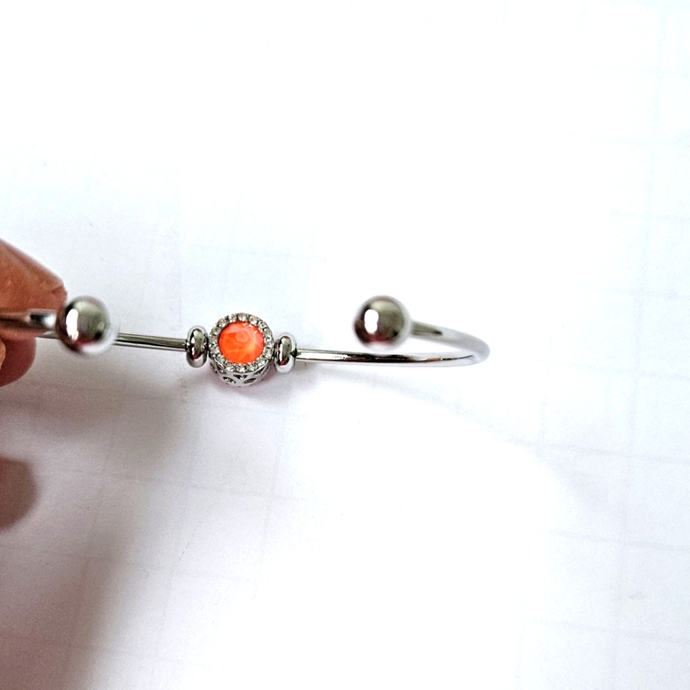 Neon orange bracelet